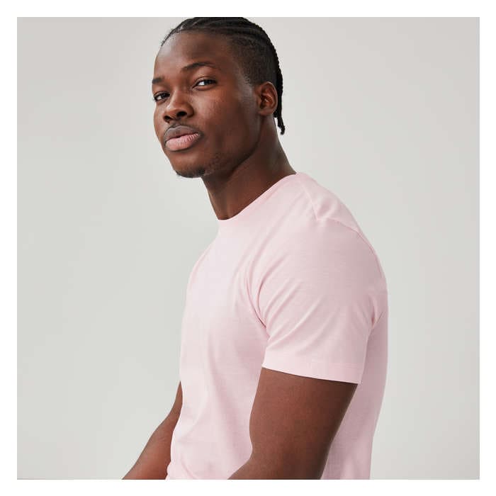 Men's Essential Crew Neck Tee - Pale Pink